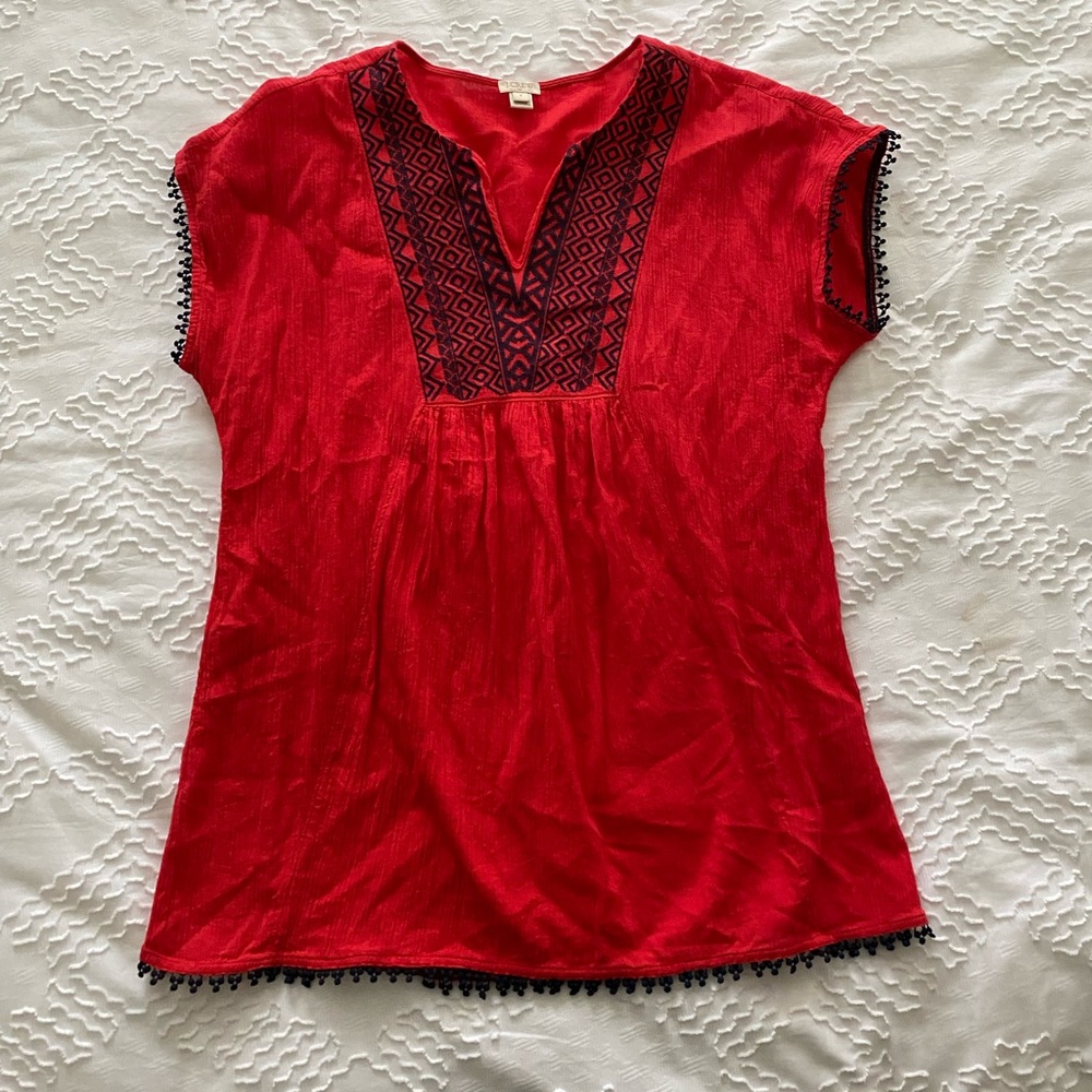 JCrew Red Coverup - size small